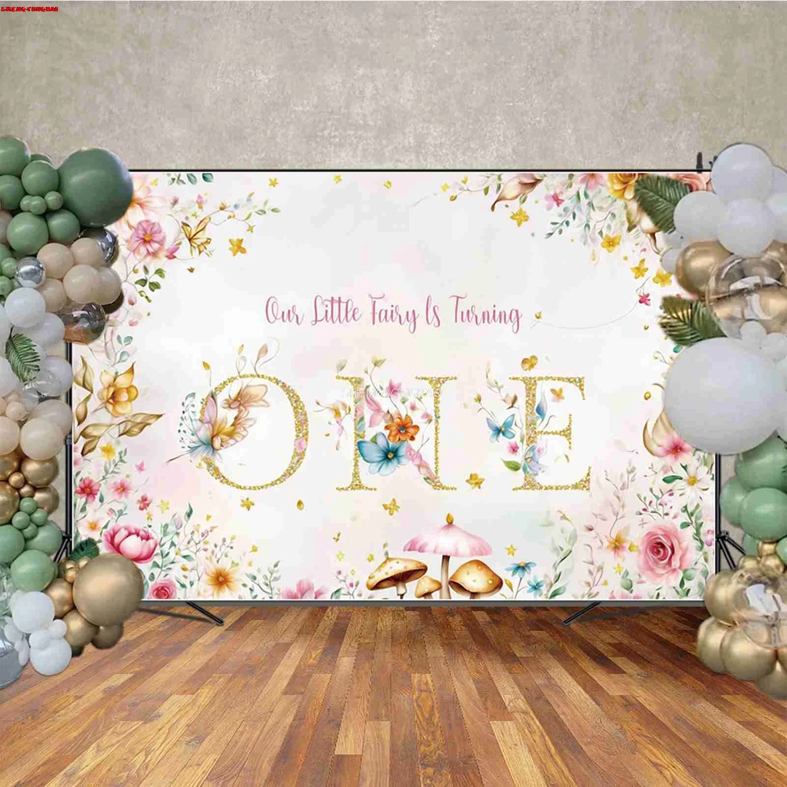 Photography Backdrop Muslin - Een kleine vlinder is onderweg Baby