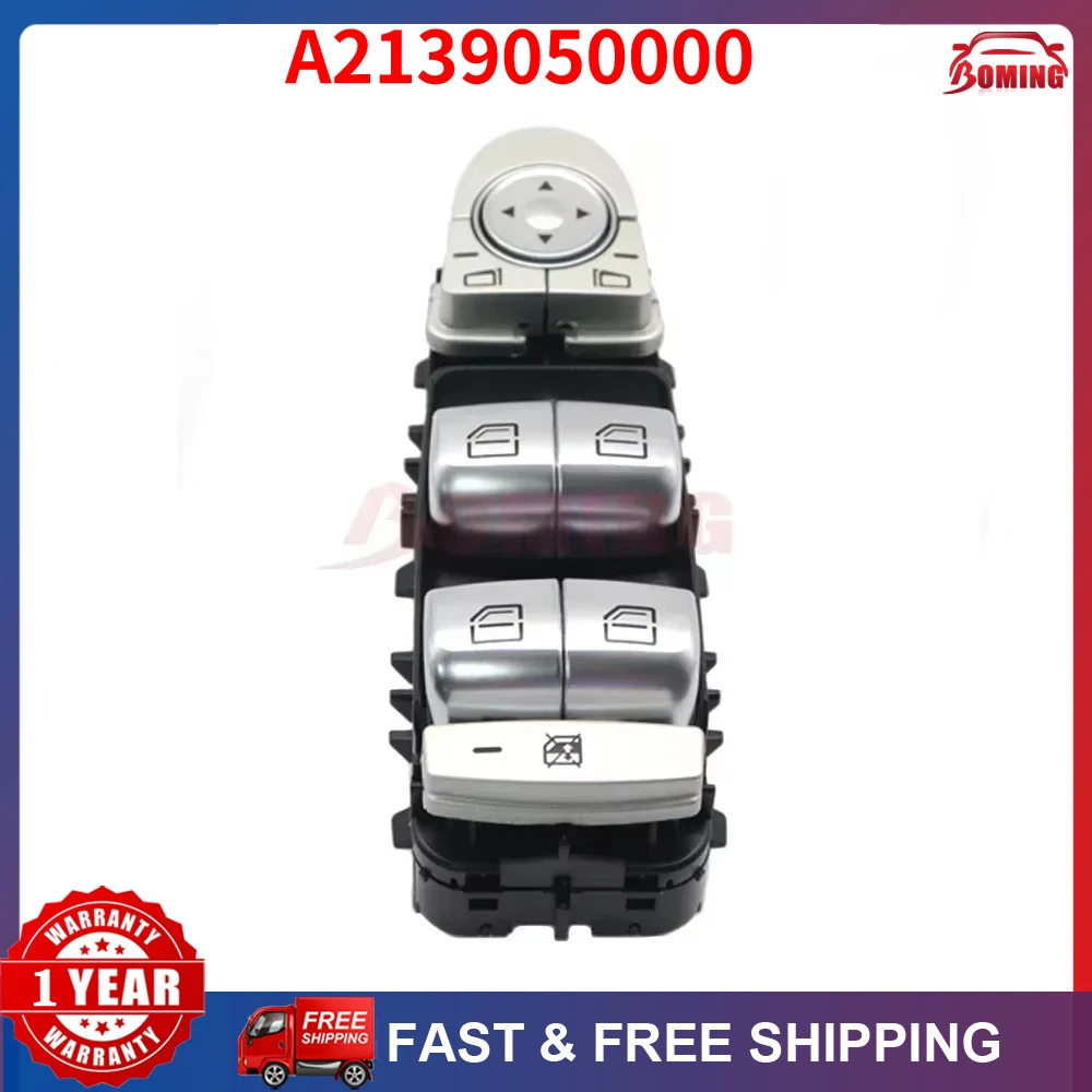 Car Power Window Switch For Mercedes-Benz W213 CLASS E180 2017-2019 E200 E250 E300 E350 E400 E500 AMG E43 2016-2019 A2139050000