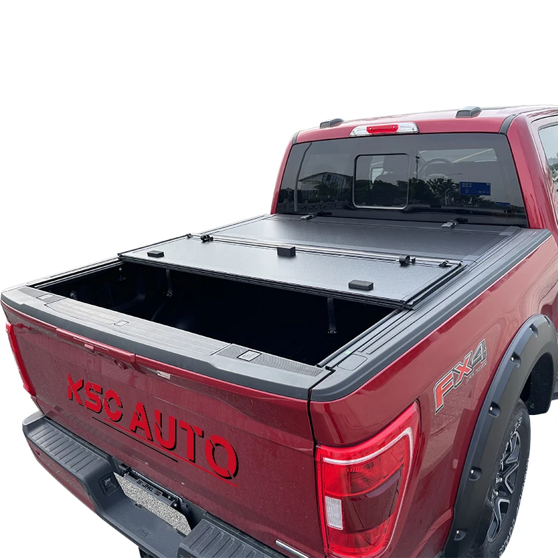 

Heavy Duty Design Hard Tri-Fold Low Profile Truck Bed Pickup Tonneau Cover For Ford F250 F-250 F350 F-350