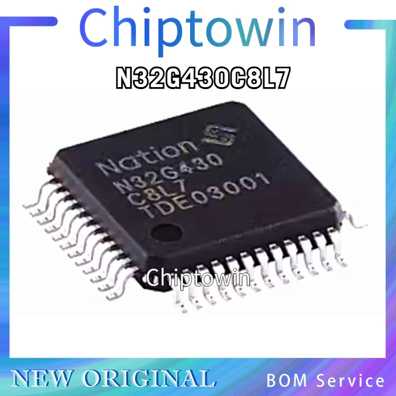 5/50/500 pcs N32G430C8L7 LQFP-48 ARM Cortex-M4 32-Bit Microcontroller W7