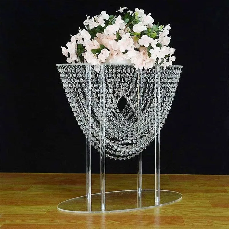 

Wedding Table Centerpiece, Acrylic Flowers Rack, Road Lead, Event Party, Home Decoration, 60cm, Wholesale, 2 Sets, 10 Sets