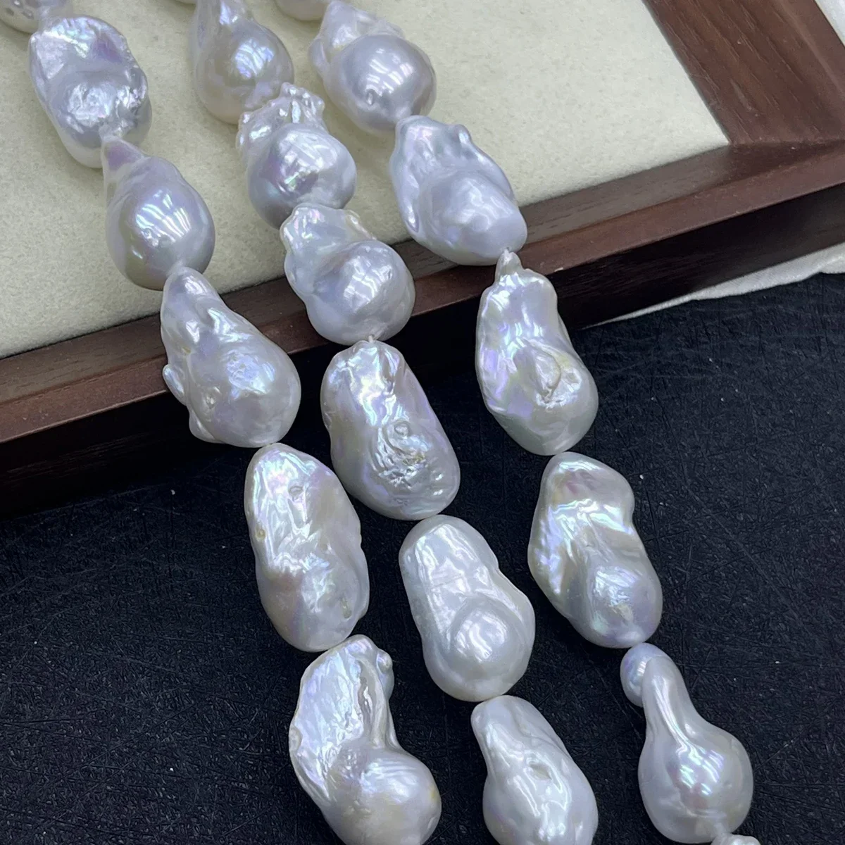 Natural Freshwater Pearl Baroque 16x17mm-18x30mm 5A Fish Tail Bead Jewelry Make DIY Necklace Bracelet Accessories Women Wedding