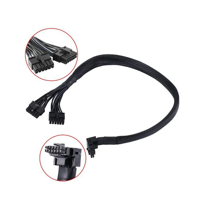 

2X12PIN to 16PIN Graphics Card Cable 16AWG 12PIN Male to PCIe 5.0 12VHPWR Modular Cable Suitable for RTX4000 RTX4080 RTX4090