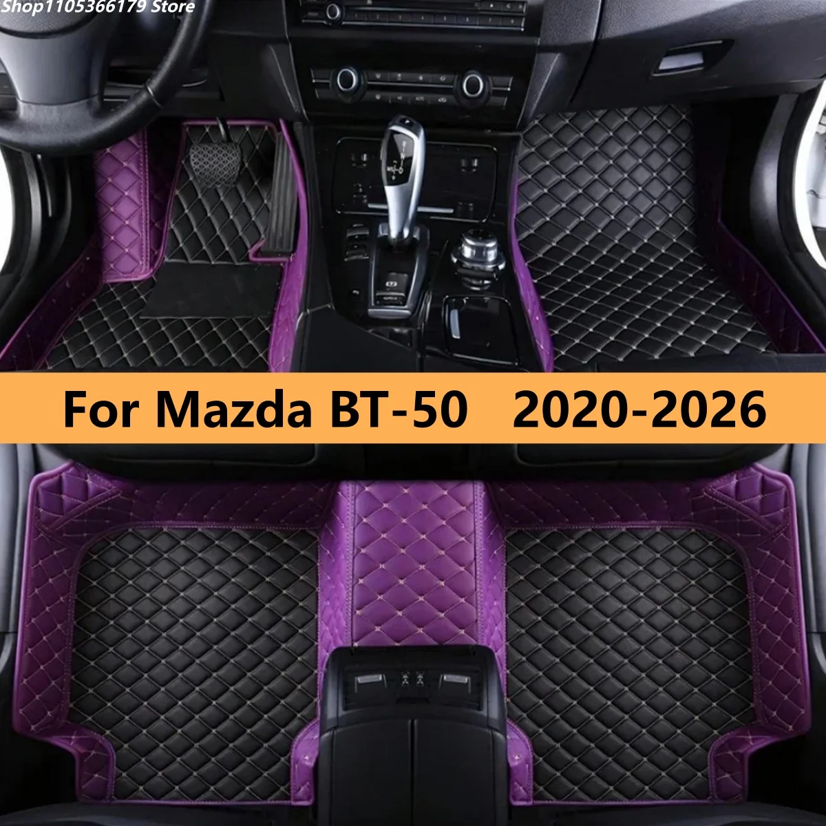 

4 Doors Pickup Car Floor Mats Fit For Mazda BT-50 2020 2021 2022 2023 2024 2025 2026 All Weather Waterproof Car Floor Mats