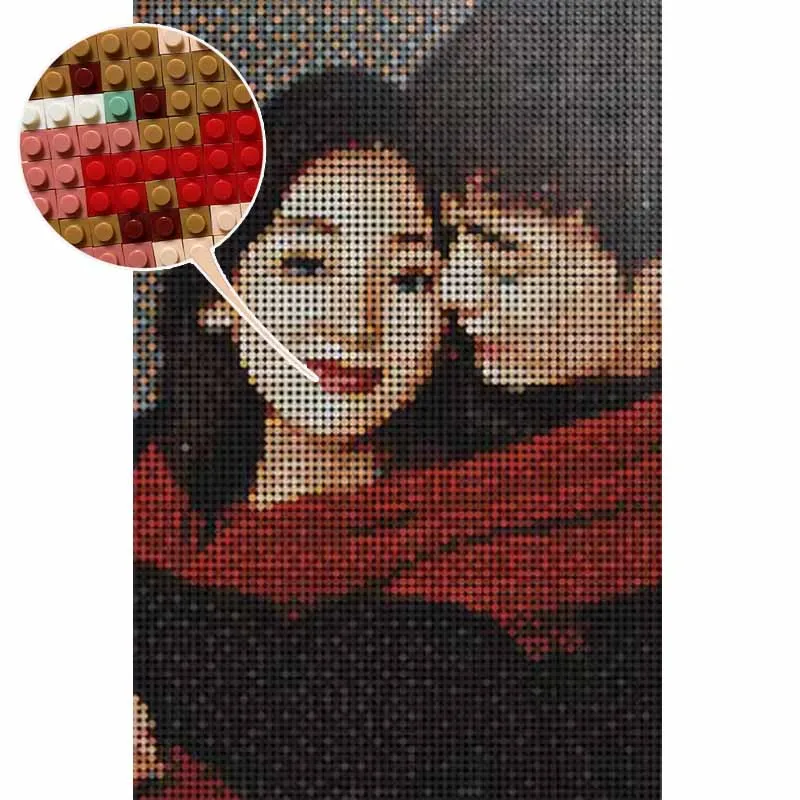 Plate 1x1 3024 DIY Pixel Art Remix Painting QR Code 106 Colors Building Block Part Brick Mosaic Maker Toys For Artist 300pcs/Lot