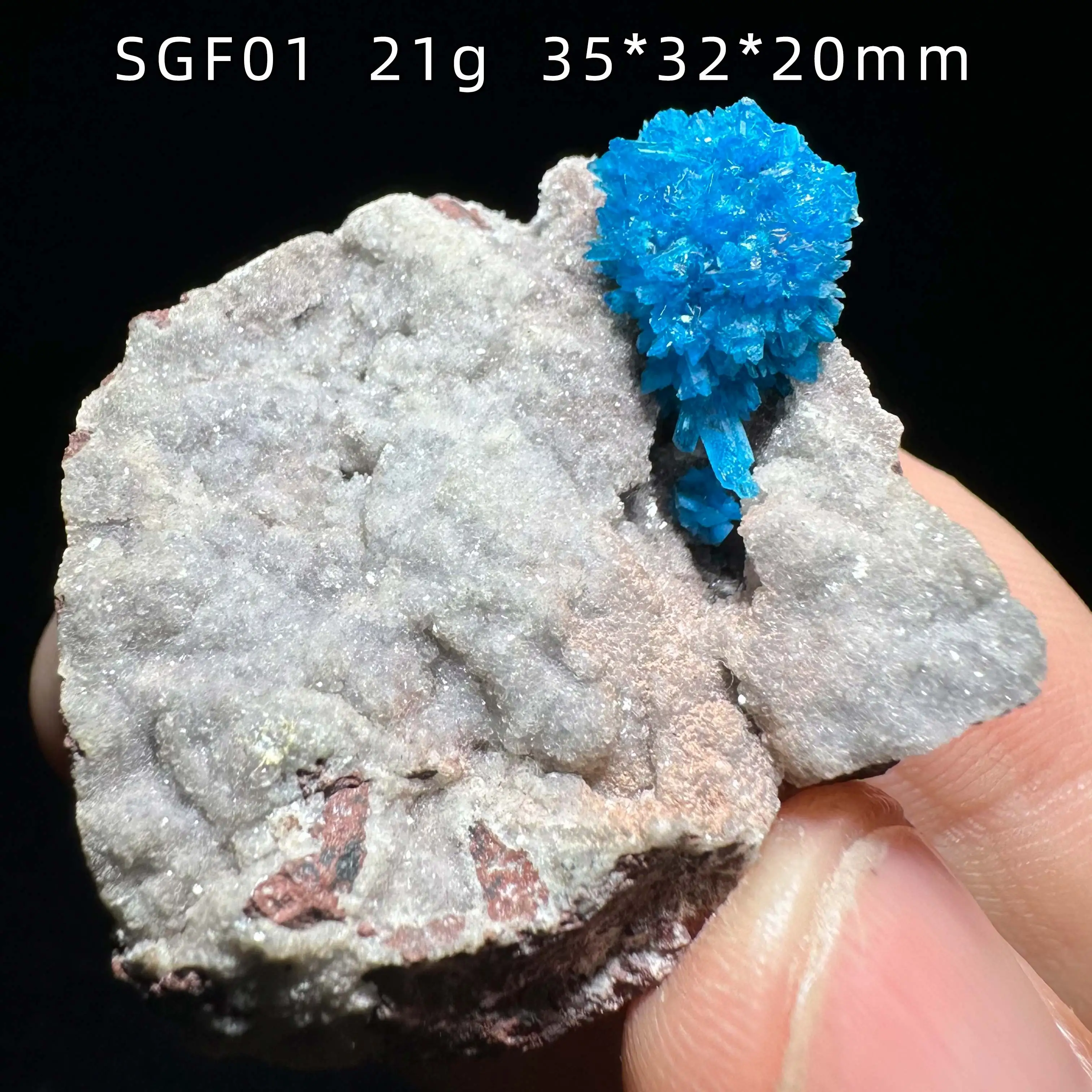 Natural Cavansite Raw Mineral Specimen Quartz Crystal Rock Healing Stone Home Decor Gift from India