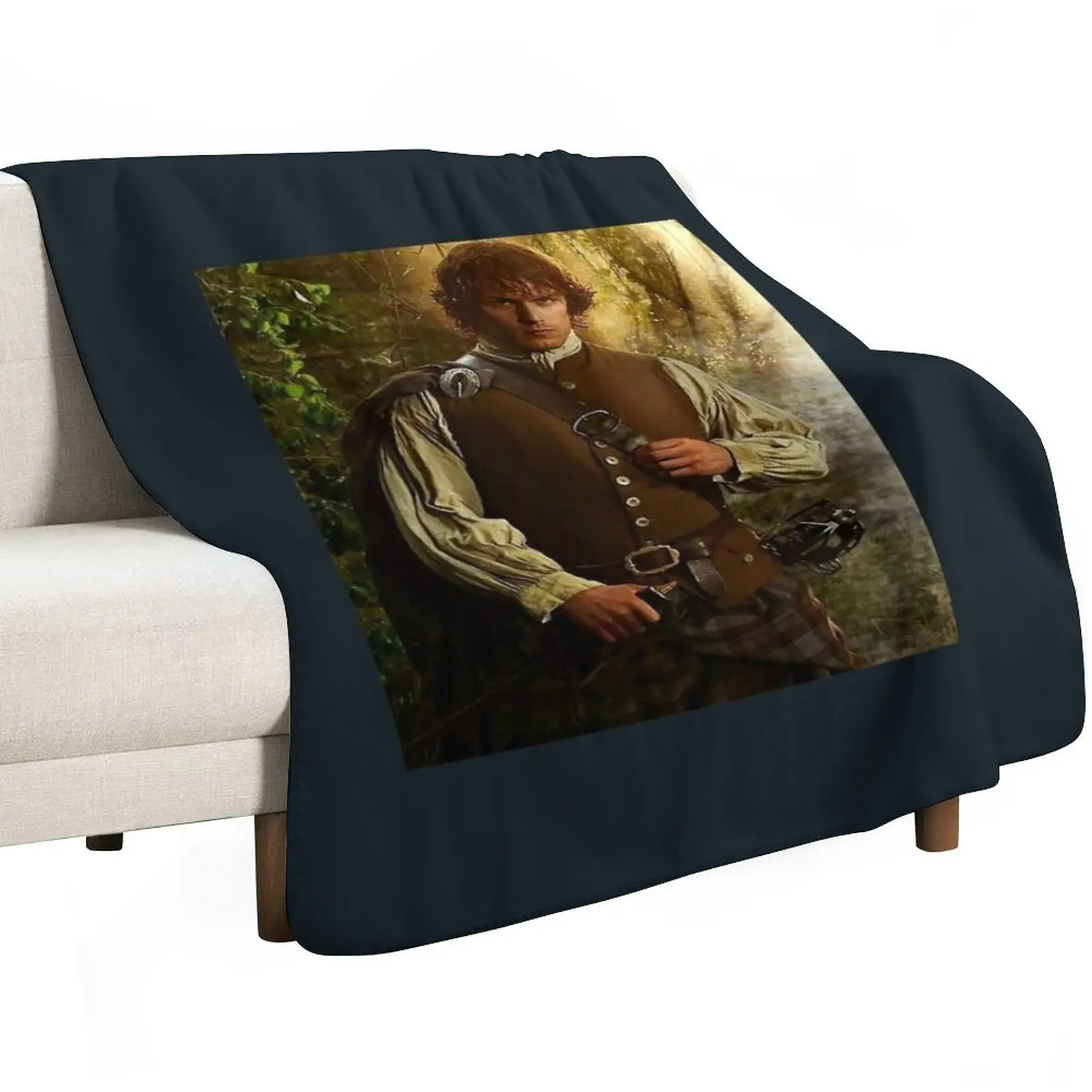 Sam Heughan Throw Blanket Vintage Beach For Decorative Sofa Heavy Decoratives Nap Blankets