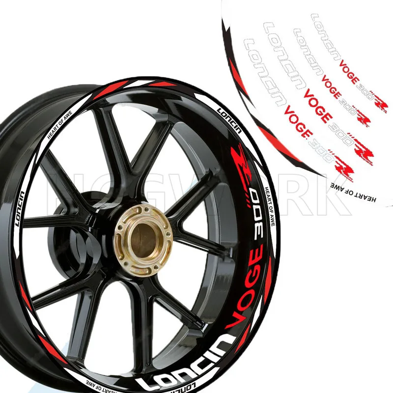 Motorcycle Accessories Wheel Hub Wheel Rim Sticker Reflective Stickers Waterproof for Voge 300rr