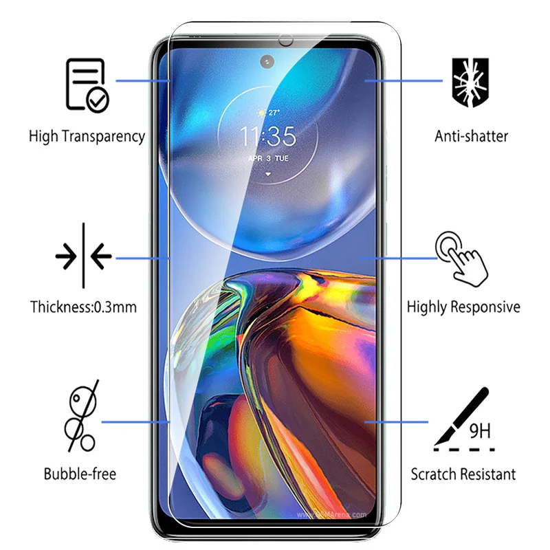 3 шт. защитное стекло для Motorola Moto E32 E 32 S E32s MotoE32 4G закаленные очки, защитные пленки для экрана, защитная пленка 6,5 дюйма