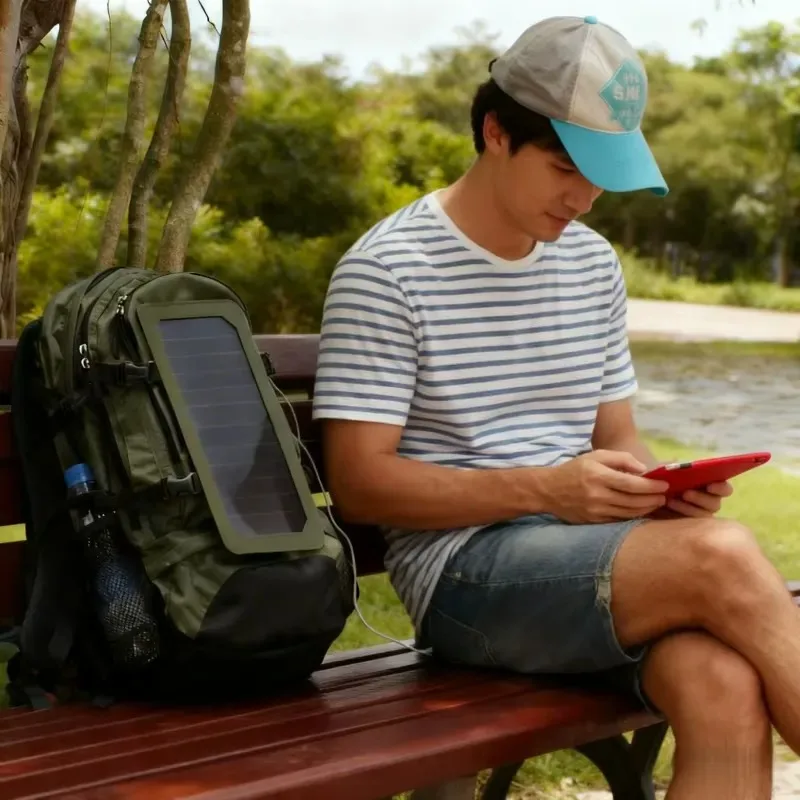 2026for Alecter APH-S11 Outdoor Emergency Solar Backpack with AC Power Socket USB Waterproof 40L ROHS Certified Unisex Hiking