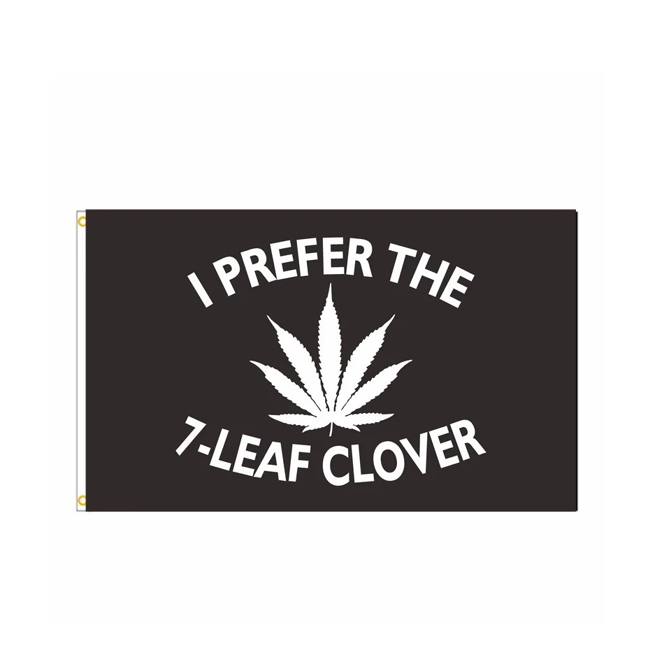 

Leaf Clover Flag 90x150cm St Patrick's Day Irish Shamrock Banner with Brass Grommets for Garden Outdoor Indoor Festival Decor