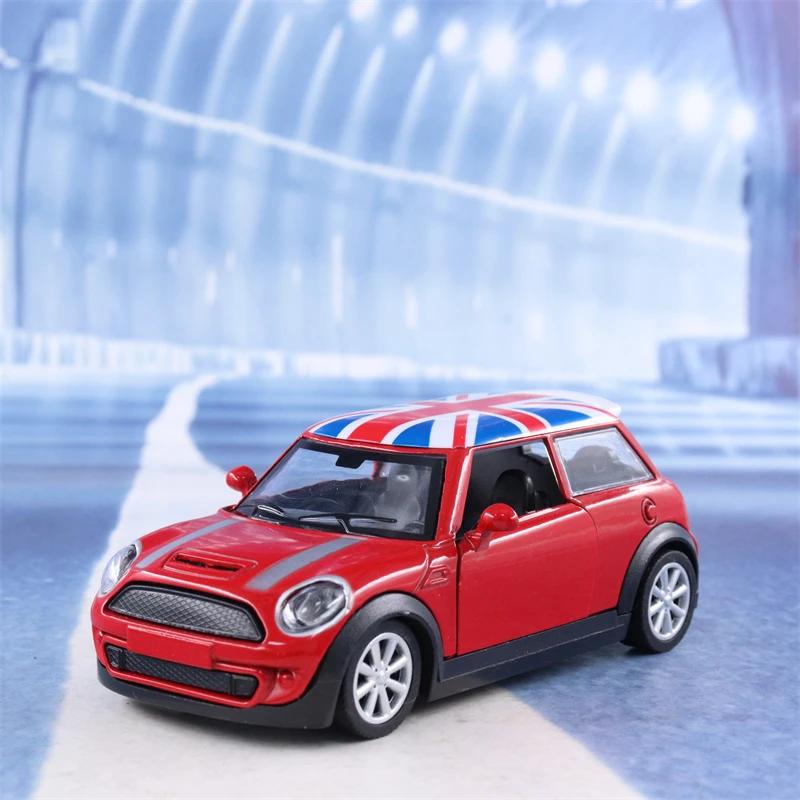 1:32 Mini Cooper High Simulation Diecast Metal Alloy Model car Pull Back Collection Kids Toy Gifts X18