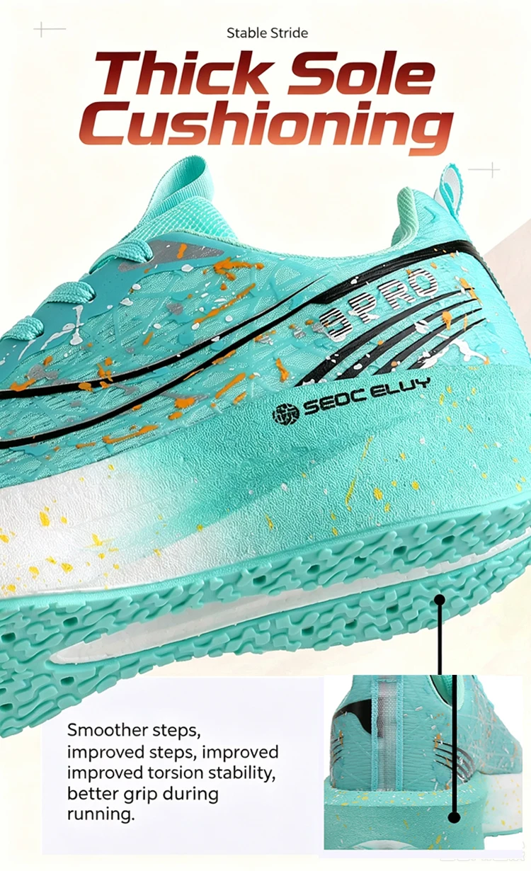 Modische Leichte Laufschuhe für Damen und Herren, Atmungsaktive Sportschuhe für Outdoor-Jogging, Größe 35-45 – Detail 4