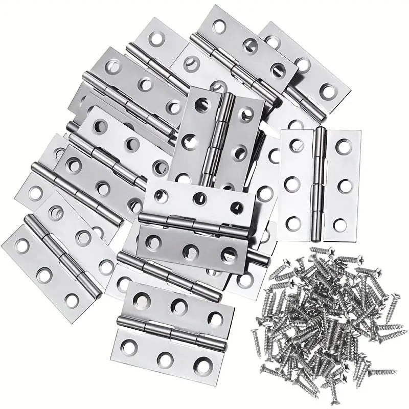4/8pcs/set Stainless Steel Folding Hinge 2 Inch Door And Window Hinge Is Assigned Screws Home Furniture Hardware Door Hinge