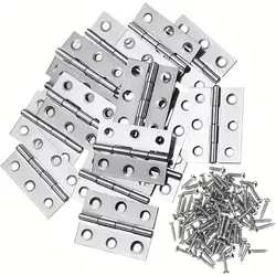 4/8pcs/set Stainless Steel Folding Hinge 2 Inch Door And Window Hinge Is Assigned Screws Home Furniture Hardware Door Hinge