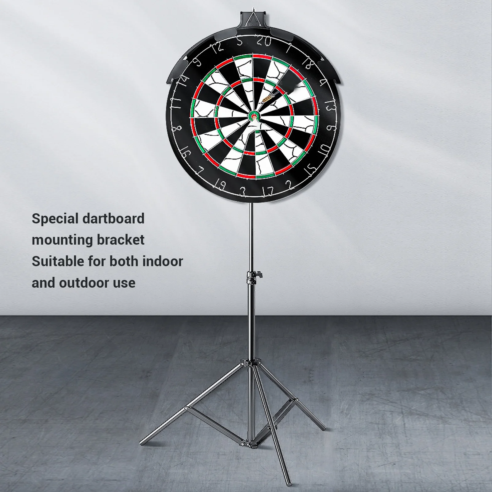 Dartboard Stand with Freestanding Tripod Foldable Steel Easy To Assemble Dart Board Stand Holder for 17in 18in Dartboards
