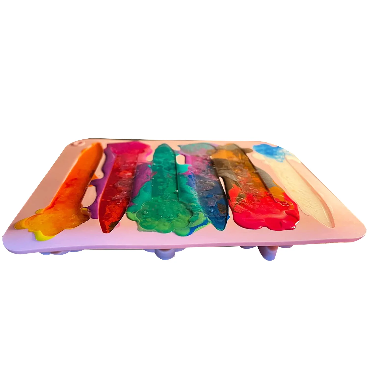 ABXF-Crayon Recycling Molds, Floral 3D Crayon Silicone Molds, Oven Safe, Pure Silicone, Durable And Reusable
