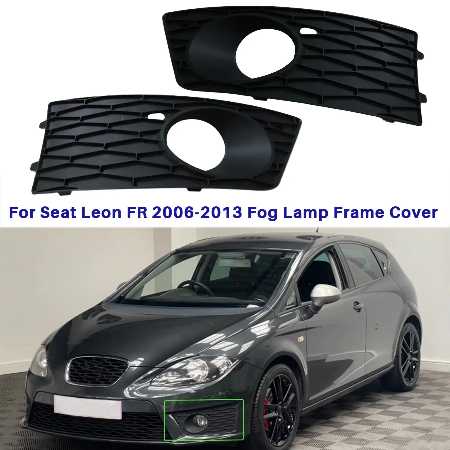 

Передний бампер для Seat Leon FR 2006 2007 2008 2009 2010 2011 2012 2013, противотуманная рама, нижняя крышка радиатора 1P0853665F
