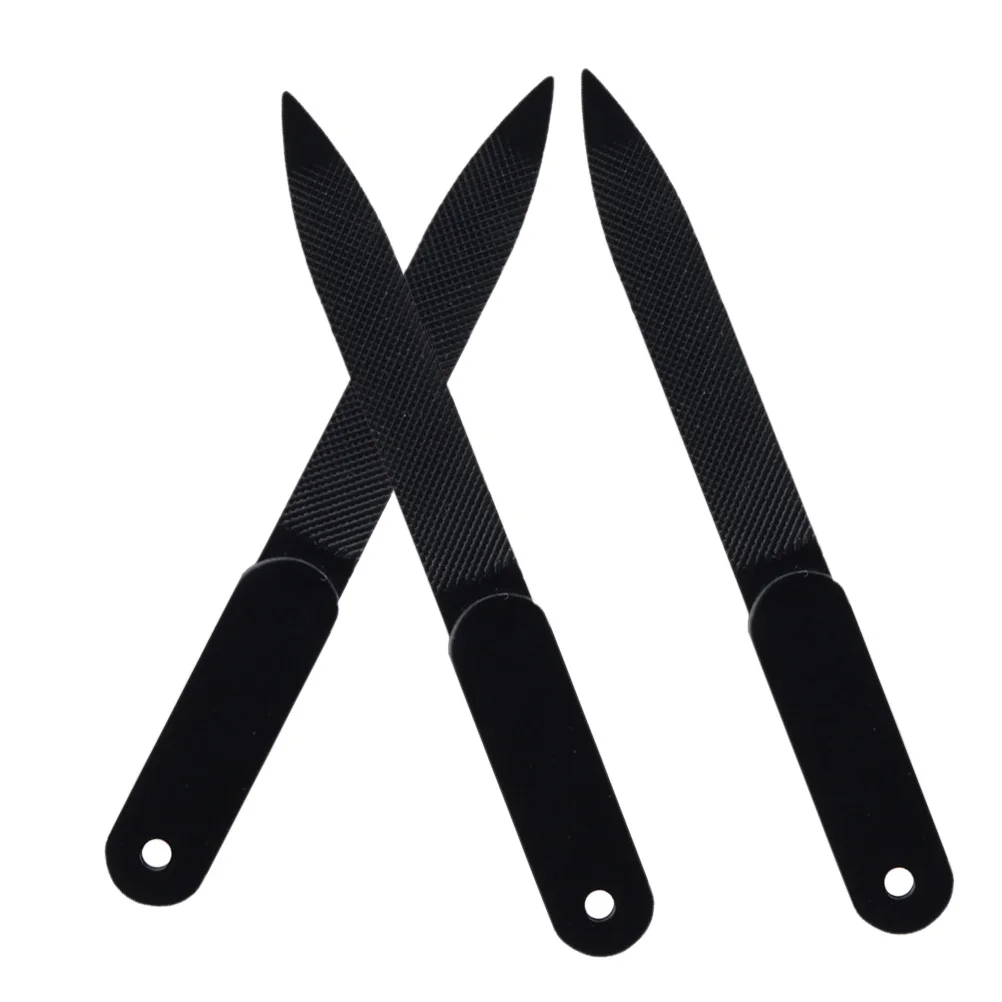 

3 шт. прочные пилочки для ногтей из нержавеющей стали, набор маникюрных инструментов для профессионального салонного эффекта, обрезка ногтей, буфер для ногтей