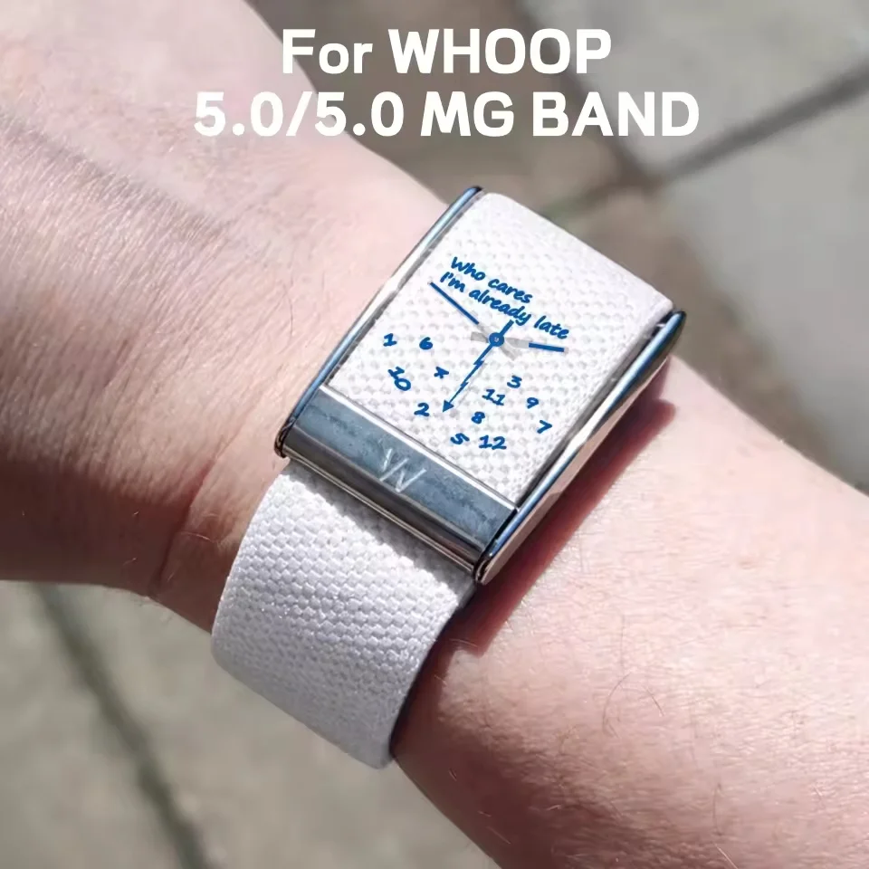White Lightweight Breathable Replacement Watch Strap For Whoop 5.0/5.0MG Adjustable Sport Fitness Tracker Wristband Accessories