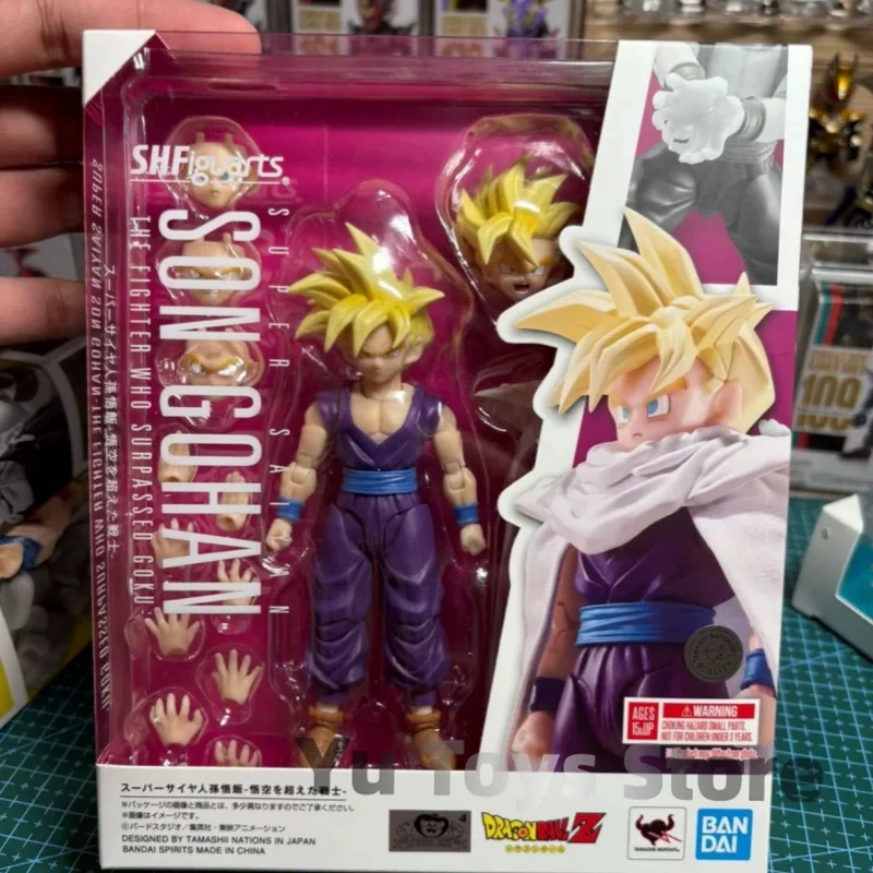 Genuine Dragon Ball S.H.Figuarts Son Gohan Shf Super Saiyan Gohan Figures Joint Movable Collect Toy Children Birthday Gifts