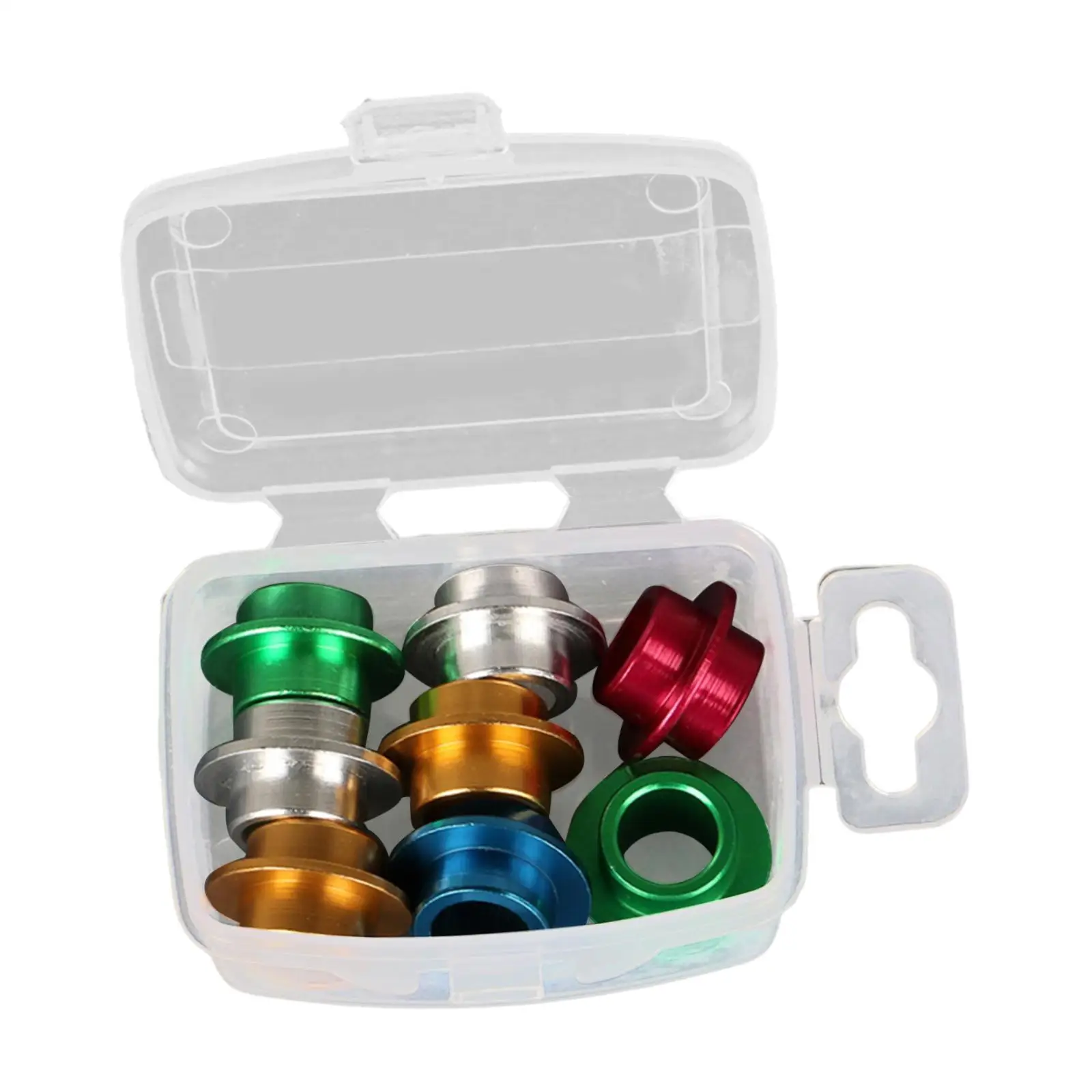 2x8 pçs espaçadores de rolamento de skate inline espaçadores de eixo peças portáteis acessórios para esportes ao ar livre skate inline feminino skate