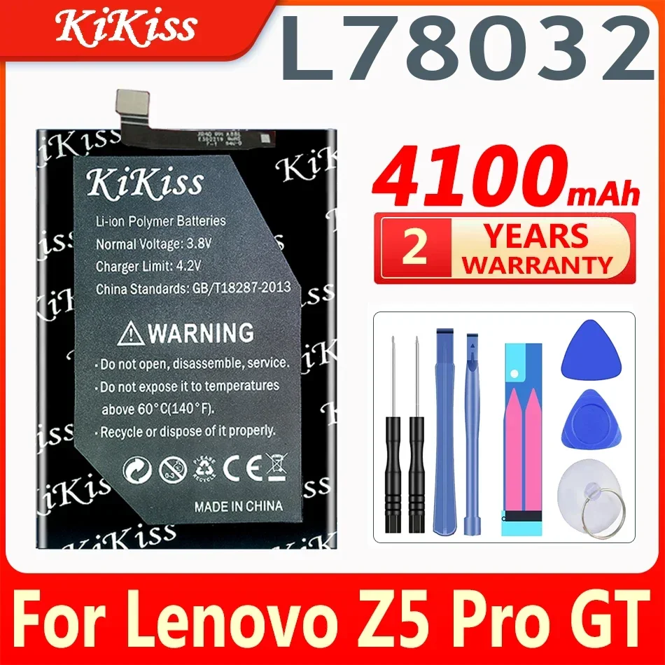 

KiKiss New 4100mAh Battery for Lenovo Z5 Pro L78031 Battery JR40 for Lenovo Z5 Pro GT L78032 Mobile Phone Battery