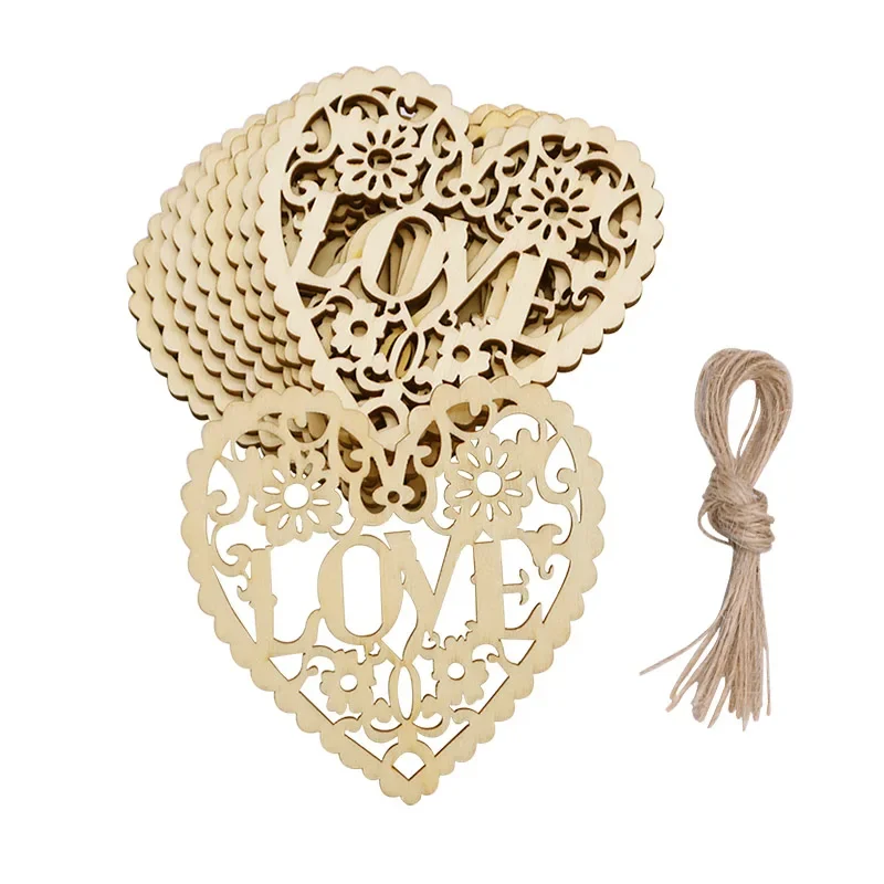 صندوق خاتم زفاف خشبي زينة ، قطع ليزر ، قلب حب ، زخرفة معلقة ، Mr و Mrs خشبية ، ديكور ريفي