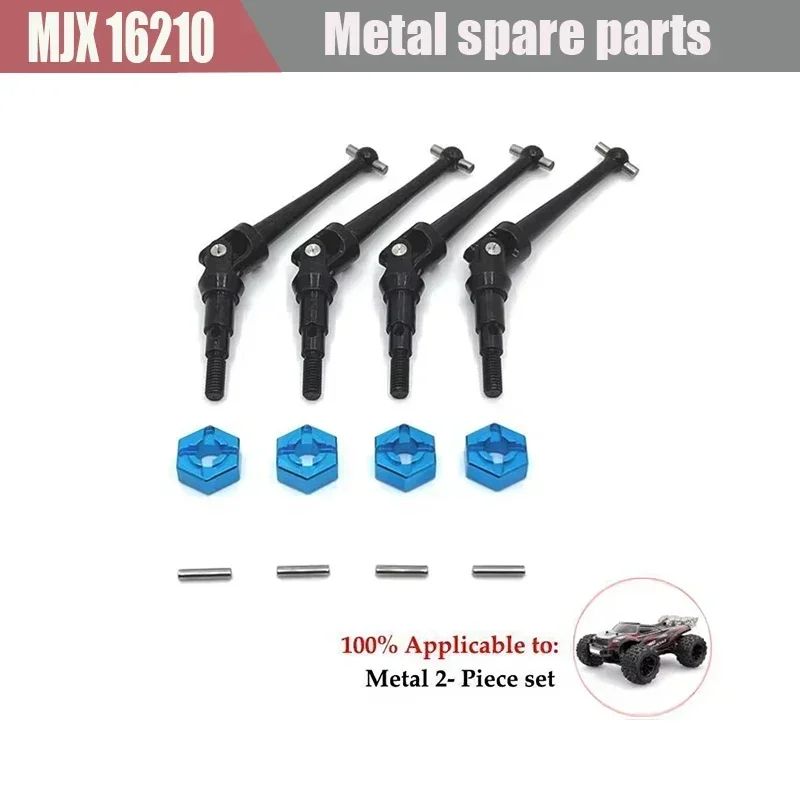 Ensemble complet de pièces de rechange en alliage d'aluminium, voitures R/C à grande vitesse sans balais, mise à niveau pour Mjx 16207, 16208, 16209, 16210, H16H, H16P, H16E, 1/16