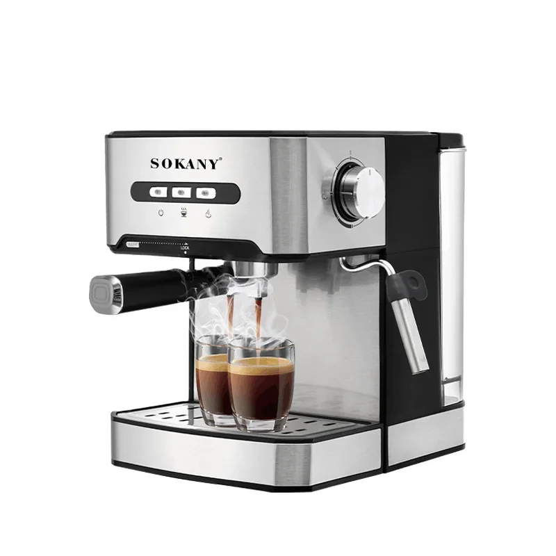 Sokany Coffee Italian Machine 15bar High Quality Stainless steel Espresso Coffee Machine Electric Home Coffee Machine