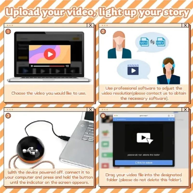 HHO-Creative ثلاثية الأبعاد كريستال الكرة فيديو اللعب عرض غرفة سطح المكتب الفن Kawaii جماليات الأطفال إكسسوارات ديكور منزلي