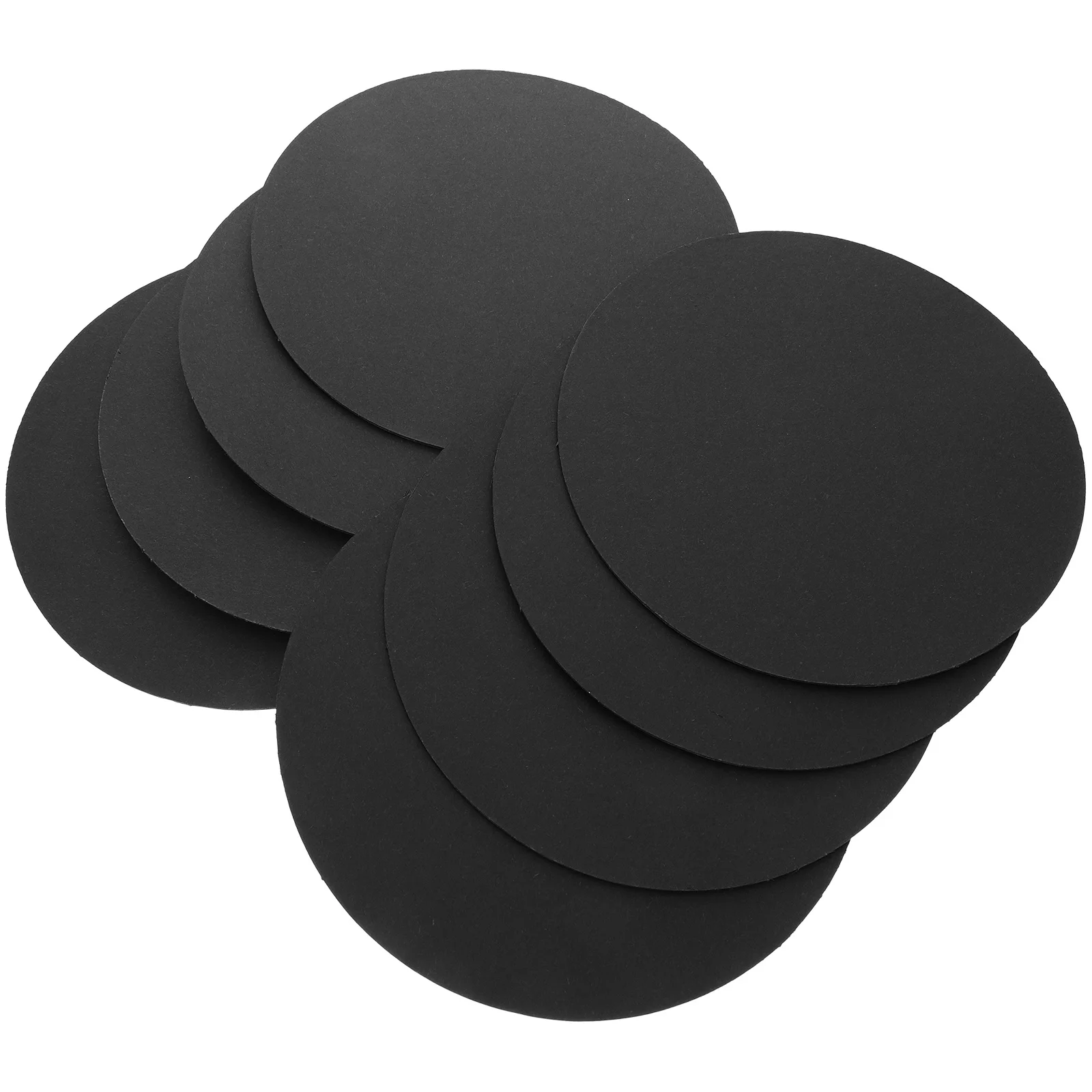 8Pcs Mandala Round Black Cardboard Sheets Art Painting DIY Decorative Mandala Drawing Panels Craft Paperboard DIY Cardboard