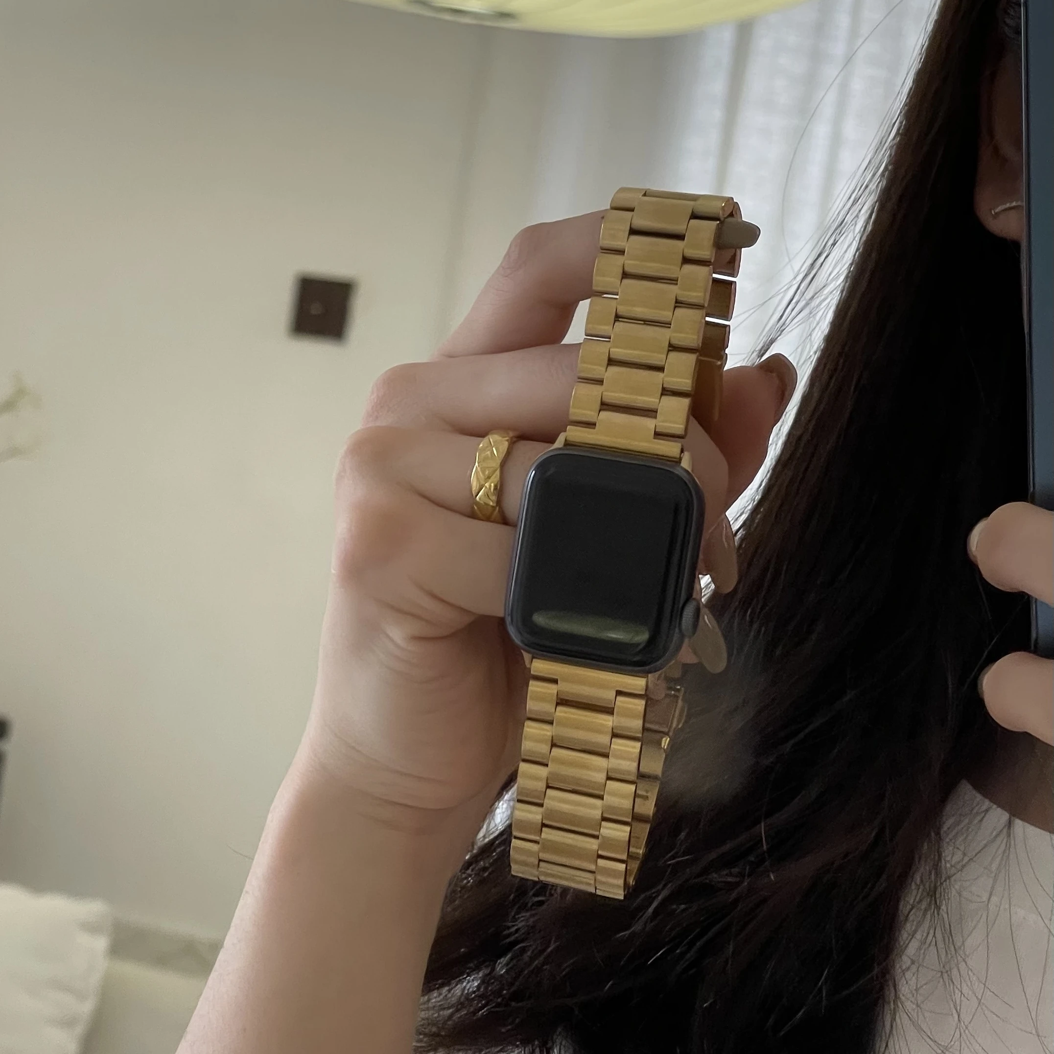 Hoge kwaliteit roestvrijstalen horlogeband voor Apple Watch Compatibel met iWatch Ultra/987654321/SE Maten 38/40/41mm 42/44/45/49mm