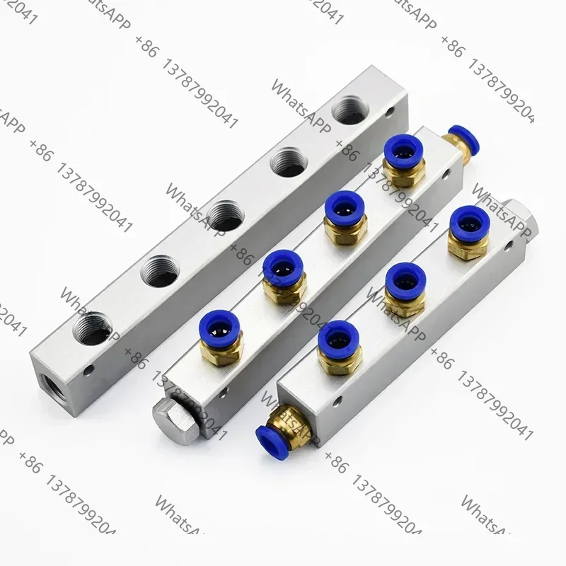 2‑12‑Way Aluminum Air Manifold Splitter Block G1/4