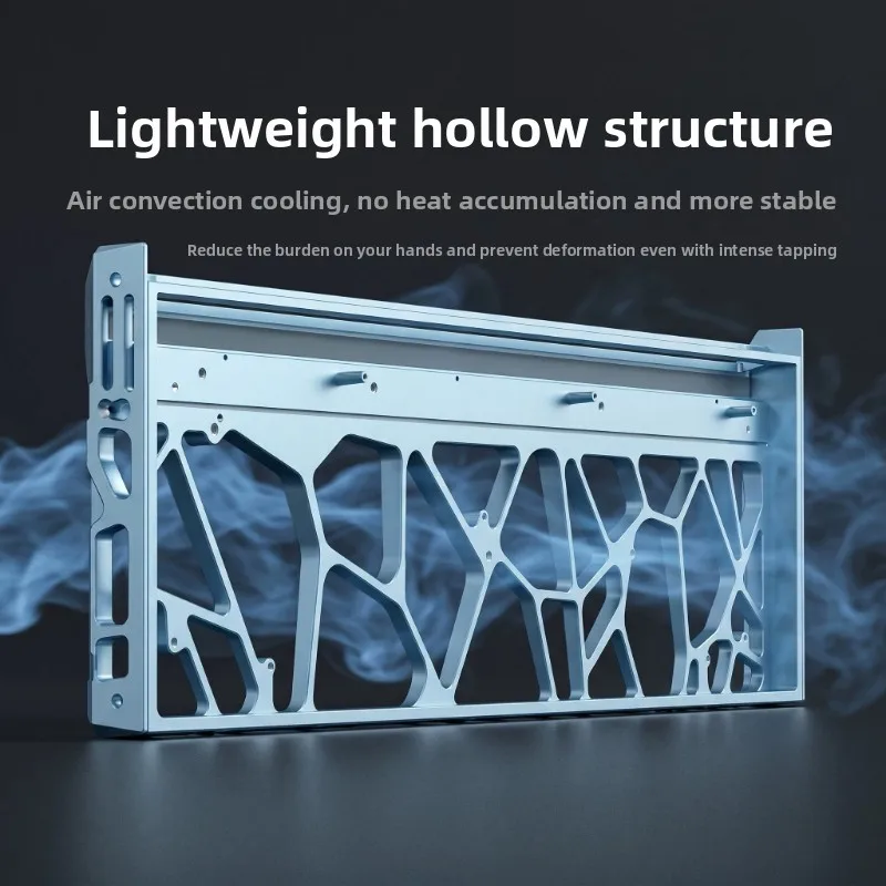 MelGeek Made68 Hollow CNC Aluminum Shell Made68pro Keyboard Shell 68ultra+ Keyboard Case Full DIY Magnetic Axis Keyboard Gifts