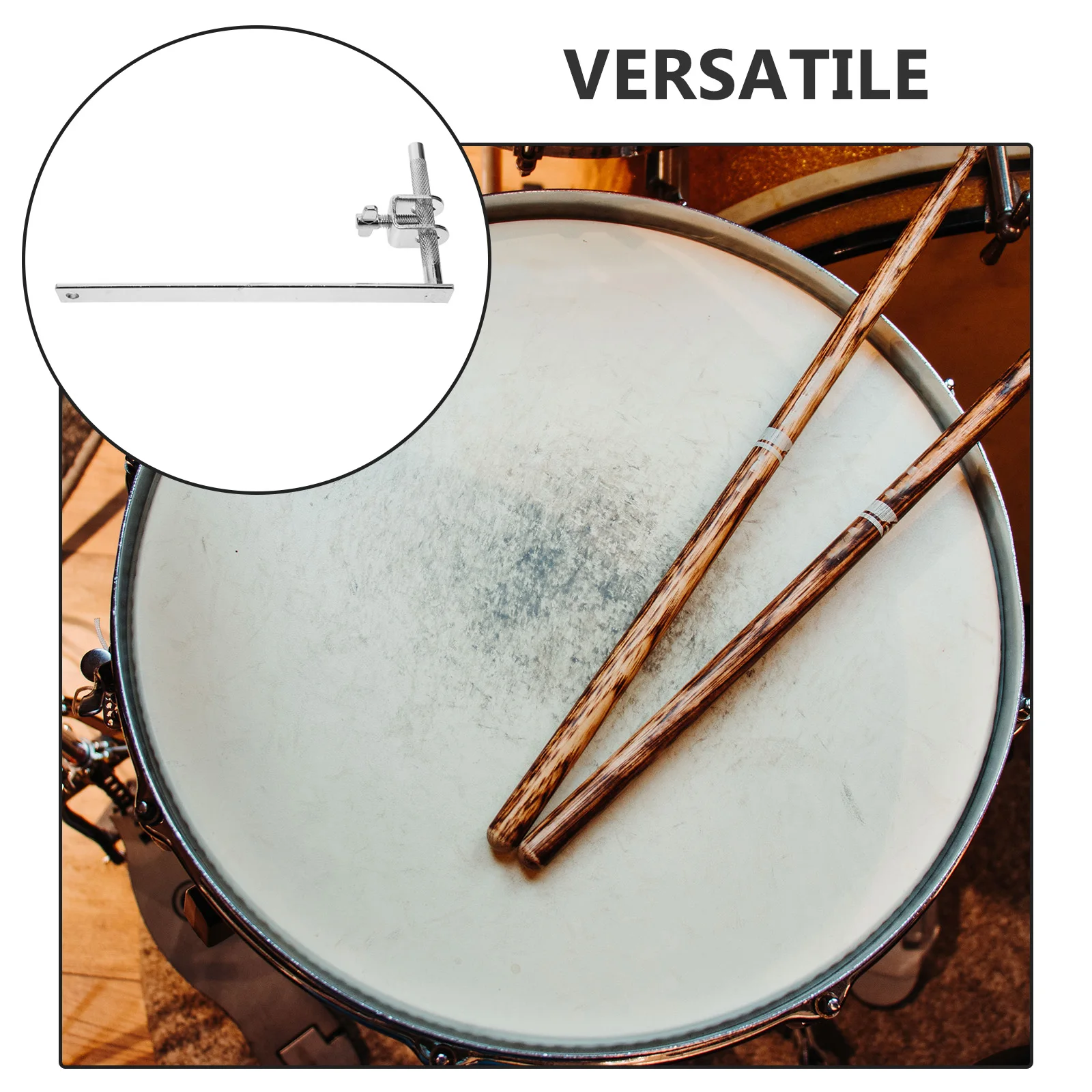 

Metal Cowbell Mount Bracket Clamp For Bass Drum Extension Clip Hardware Accessories Percussion Support Holder