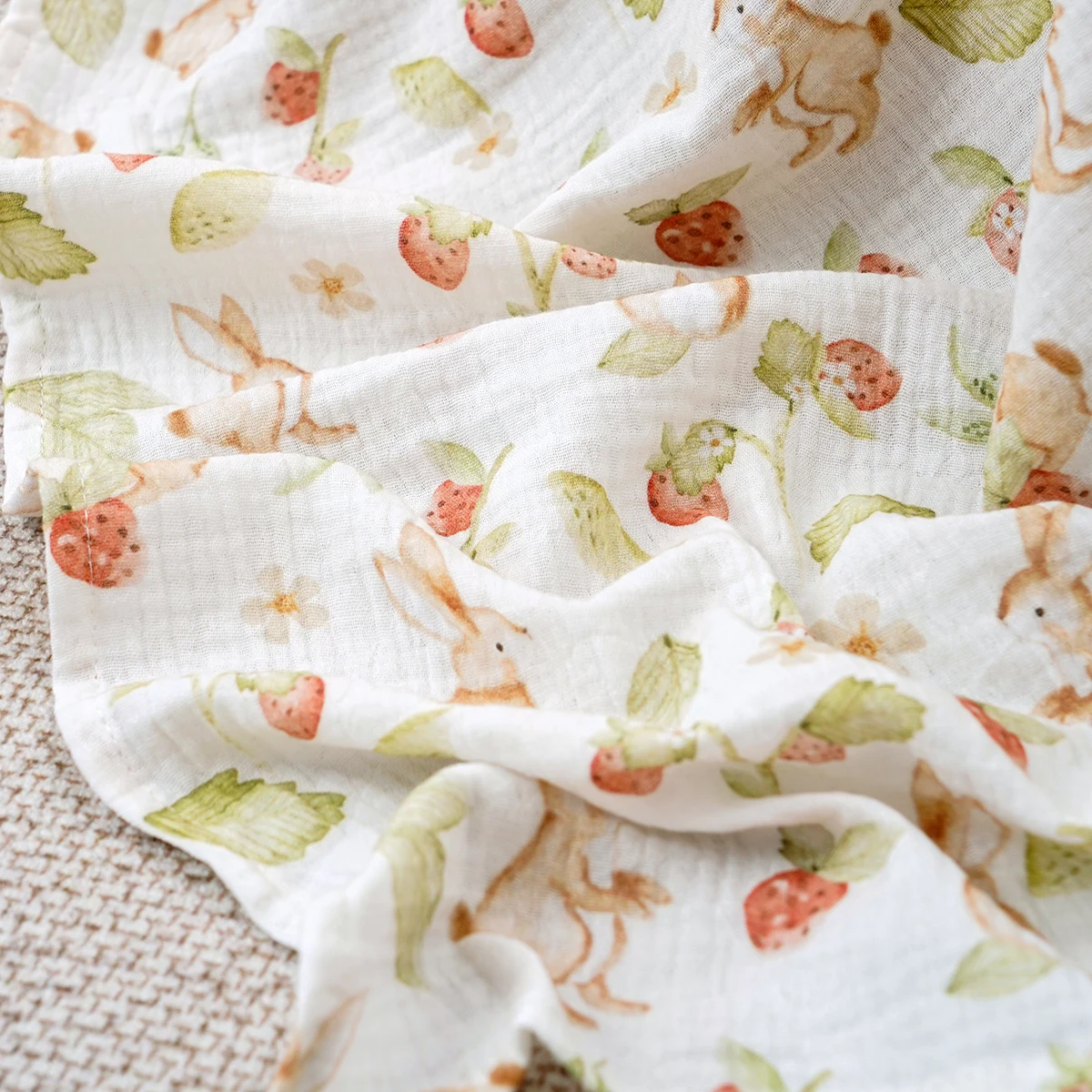 HappyFlute 80x80 سنتيمتر الطفل بطانية عالية الجودة طباعة الشاش القطن الكشمير مزيج سوبر لينة 2 طبقة بطانية مريحة للرضع