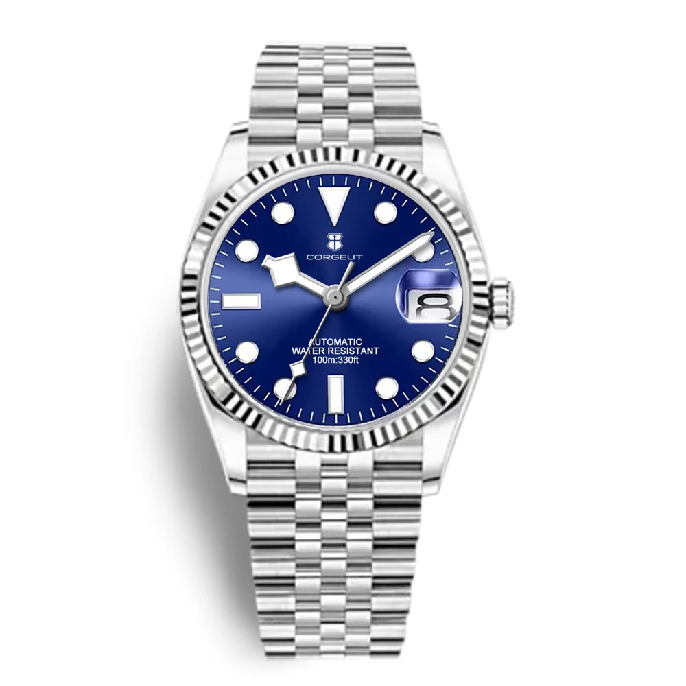 

Роскошные мужские/женские часы Corgeut 36 мм/39 мм с сапфировым стеклом NH35 Автоматические механические наручные часы Jubliees Sapphire Lume reloj hombre