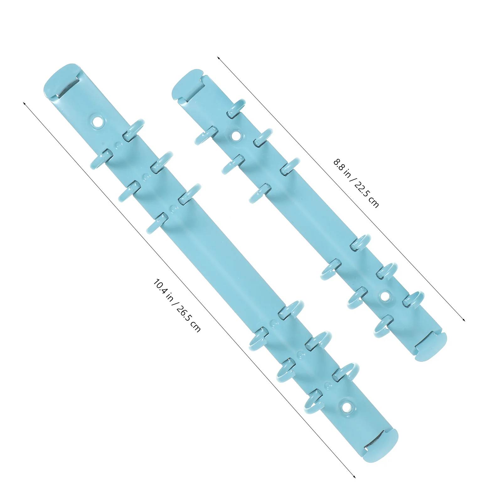 2 قطعة معدنية فضفاضة ورقة الموثق آلية مقاطع مخطط دفتر إصلاح DIY بها بنفسك ملزمة إدراج المنظم ل 6 حلقة A5 المفكرة #6