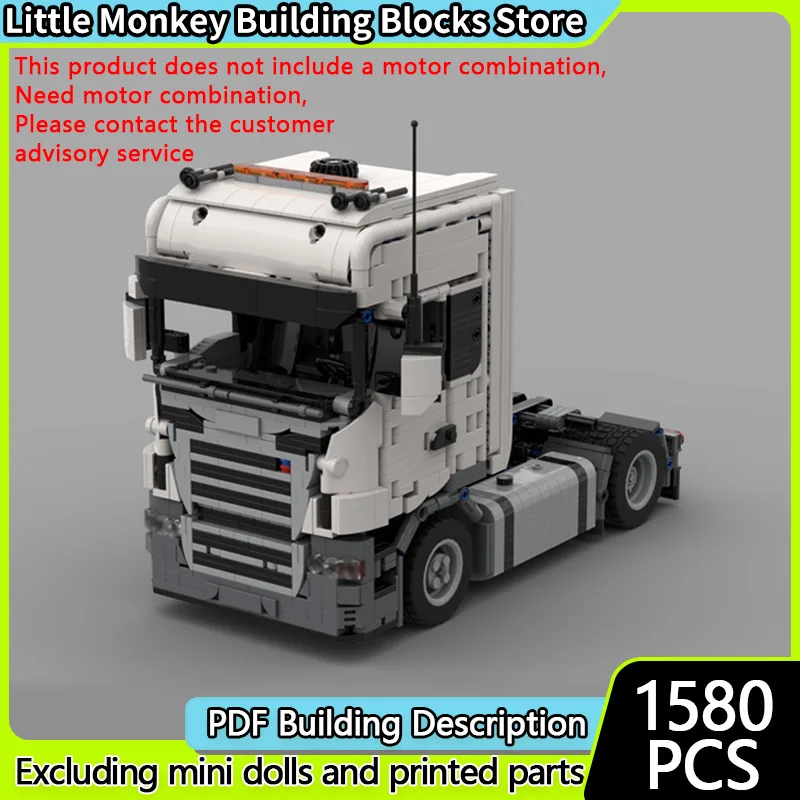 City Car Model MOC Building Bricks R500 Heavy-Duty Traction Truck Modular Technology Children Holiday Gifts Assemble Toys Suit