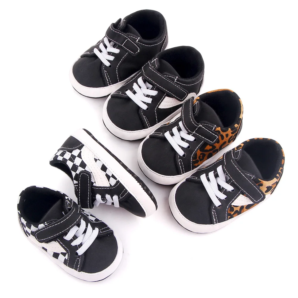 New Baby Shoes Canvas Sports Classic Stripes First Walkers Sneakers Shoes Sole Soft Non-slip Baby Boys Girls Casual Shoes