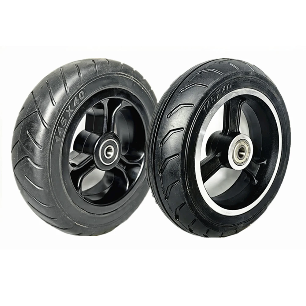 

1 шт., 6 дюймов, 145x40, сплошное колесо для электронного скутера, 6x1,6, взрывозащищенная шина в сборе, стальной обод с пластиковой/алюминиевой ступицей, детали для скутера