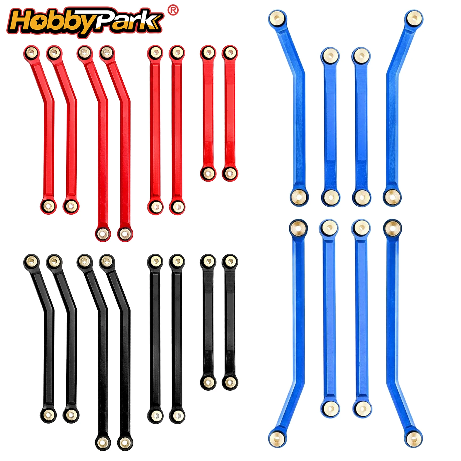 HobbyPark High Clearance Links Upgrades for Axial SCX24 C10 JLU 1/24 RC Crawler Car