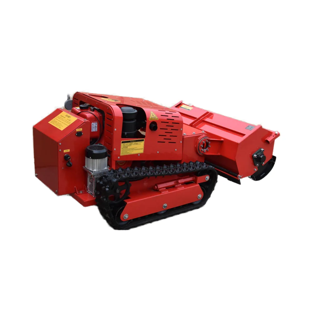 800mm 1000mm 1200mm CE EPA Engine All Terrain Agriculture Rubber Remote Control Robot Flail Lawn Mower