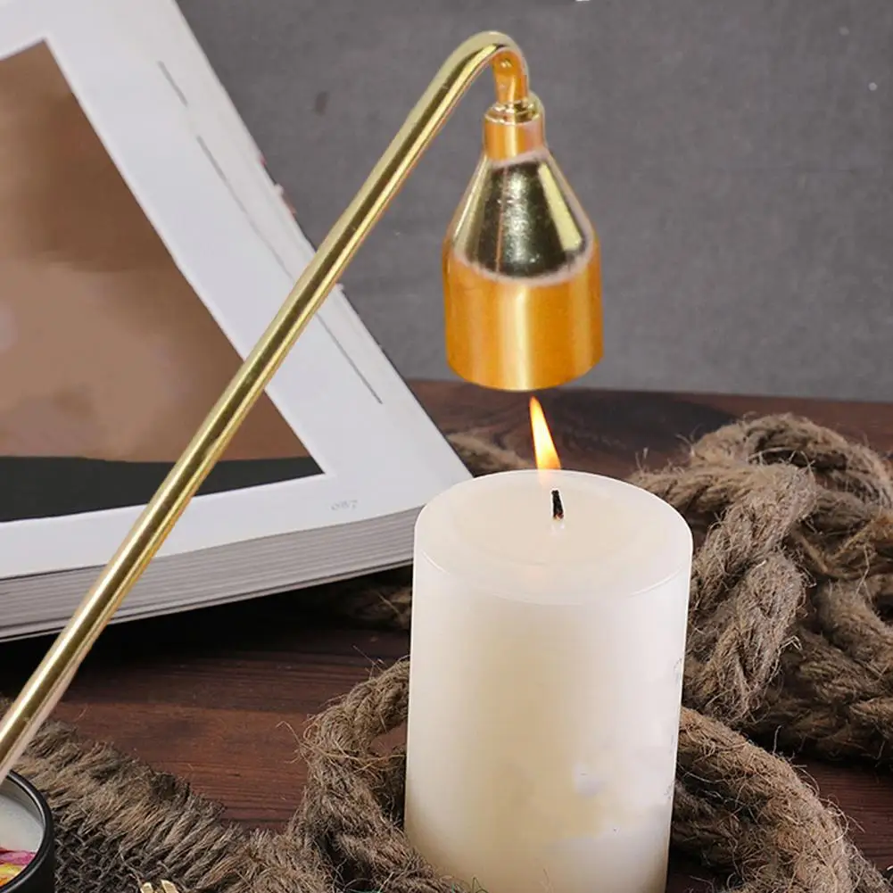 Roestvrijstalen kaarsendover Metalen kaarsblusser Lange steel Roestvrijstalen theelichtdover Vlam uittrekbare stop