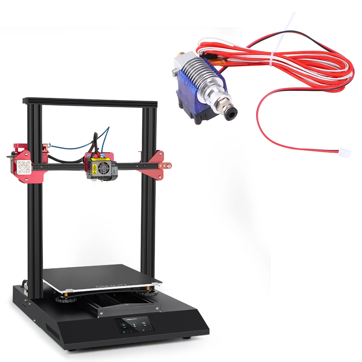 

3D Printed Extrusion Head Kit for Printer Metal with Fan Cover Accessories J-head