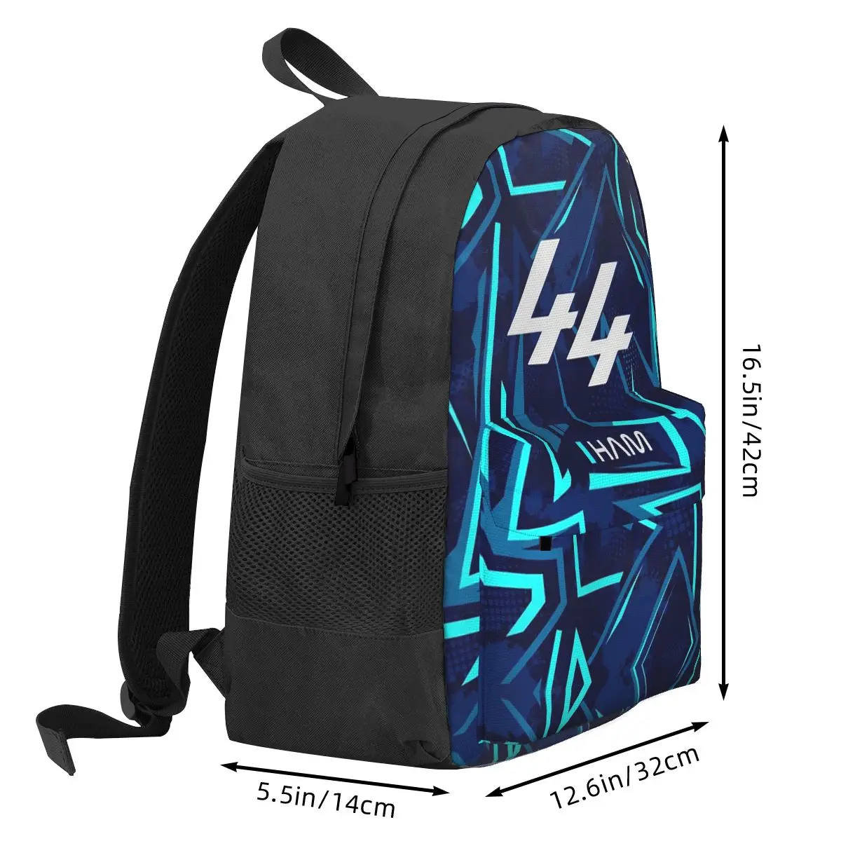 Lewis Hamilton 44 - F1 2024 Backpacks Boys Girls Bookbag Large Capacity Kids School Bags Travel Rucksack Shoulder Bag
