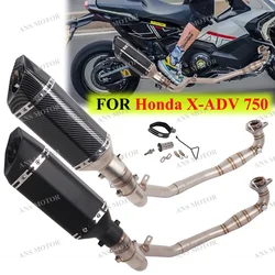 Slip On For Honda X-ADV 750 X ADV750 2017 - 2023 Motorcycle Exhaust Muffler Escape Full System X ADV750 Exhaust ADV750 Exhaust