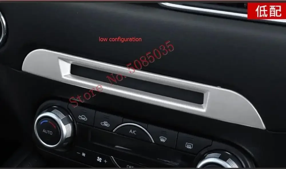 For Mazda CX-5 CX5 2017 2018 2019 accessories Car Middle CD Console Dashboard Trim Sticker Frame Cover interior decoration