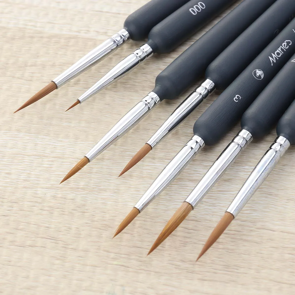 Professional Paint Brush Wolf Hair for Detail Art Painting Miniatures Acrylic Watercolor Oil Painting Drawing Line Pen